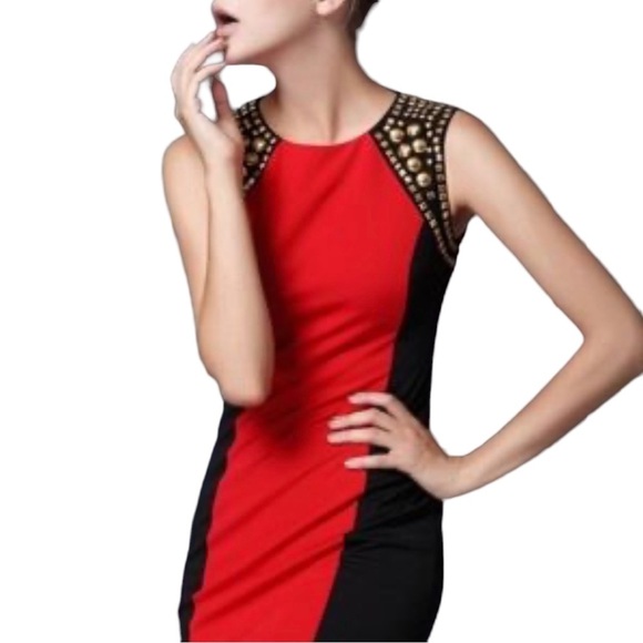 Michael Kors Studded Shoulders Dress - Picture 1 of 8
